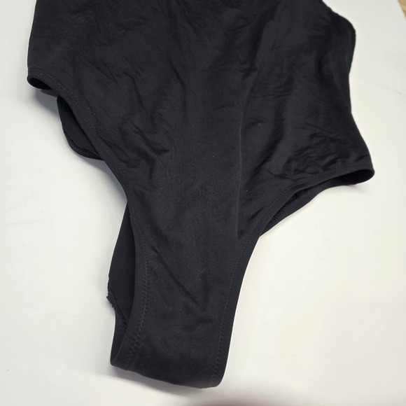 Athleta Bathing Suit Swimsuit Women LG Black One Piece Beach Summer Vacation - Picture 2 of 12